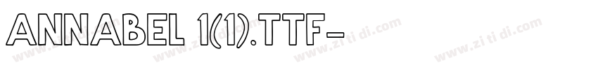ANNABEL 1(1).TTF字体转换